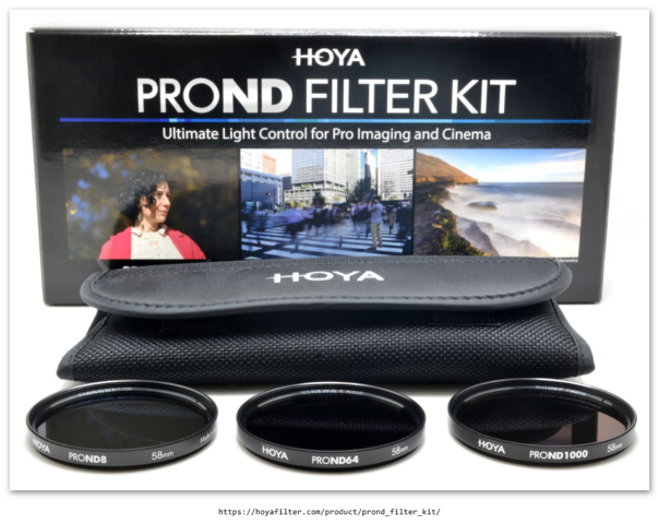 Sur le site de Hoya, le "PROND FILTER KIT"