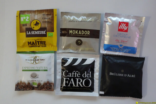 6 dosettes ESE, café à l'italienne