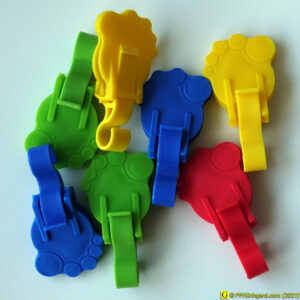 Pinces à chaussettes multicolores