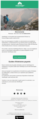 Mail ViewRanger du 18/05/2021