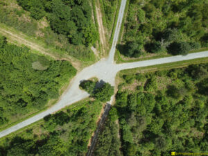 Prise d'altitude du drone : 100 m