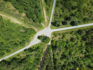 Prise d'altitude du drone : 120 m