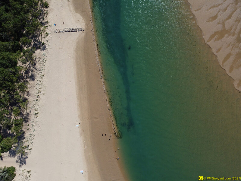 Estuaire, par drone