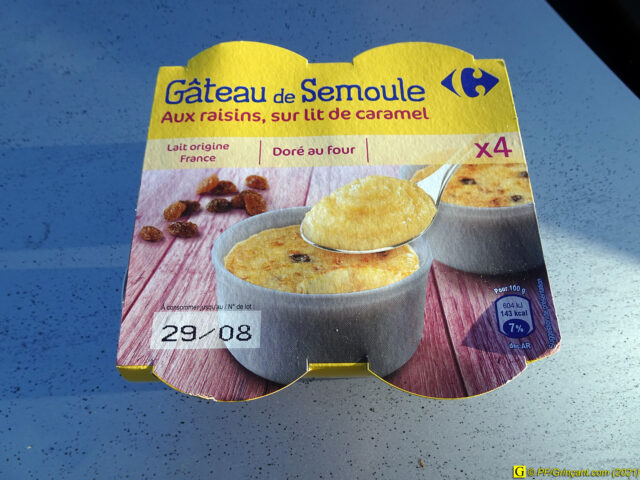 Ma trouvaille : des gâteaux de semoule avec une bonne DLC
