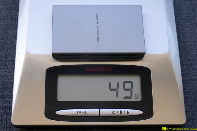 Lecteur multicarte USB 3.0 : 49 grammes sur la balance