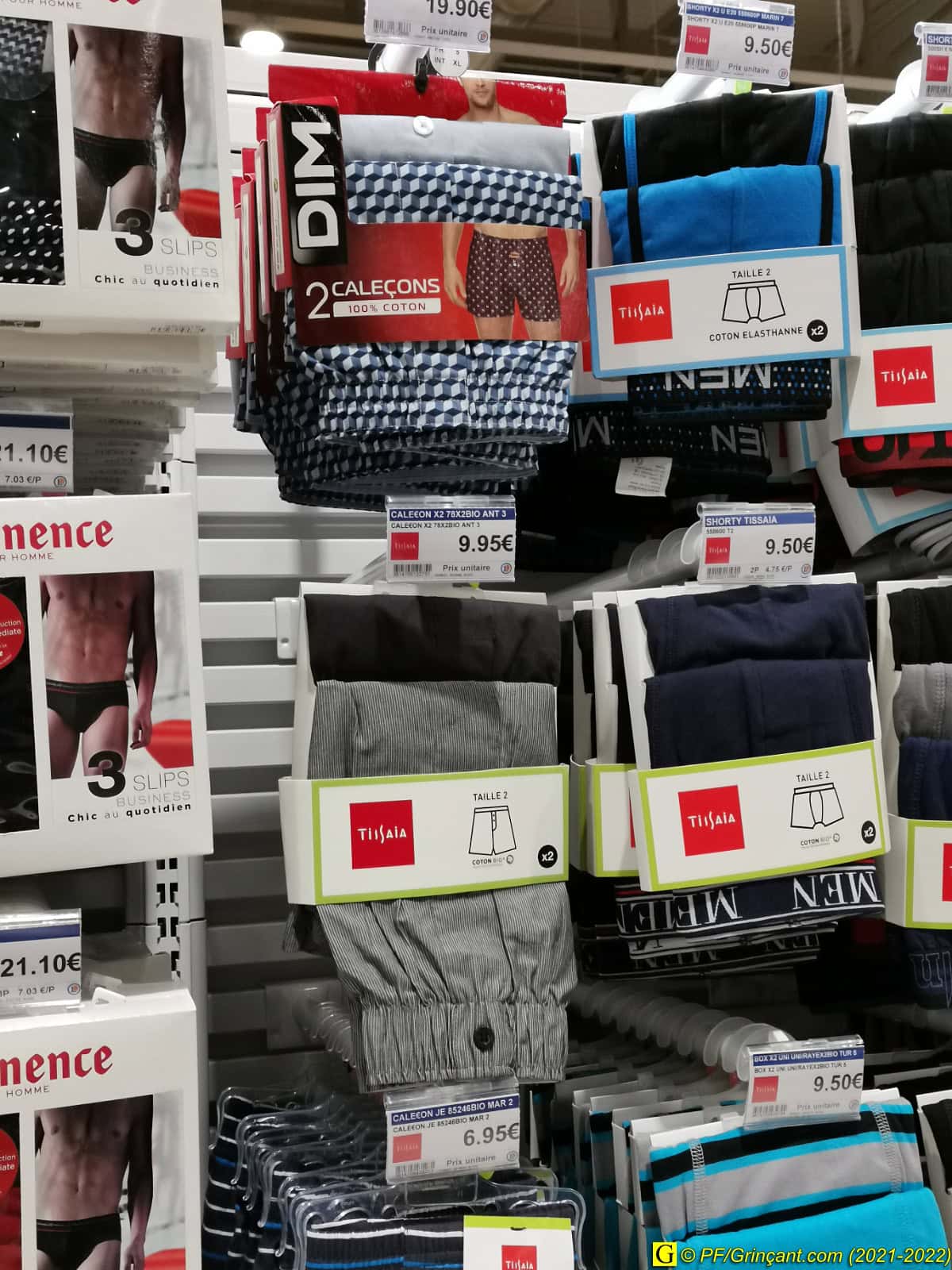 Caleçon homme leclerc clearance