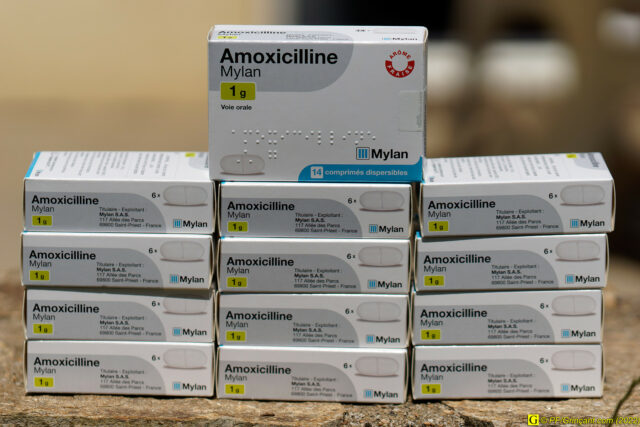 13 boîtes d'Amoxicilline