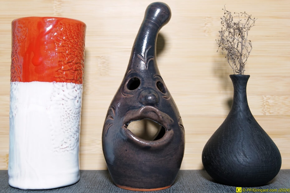 2 vases et un Poulpican