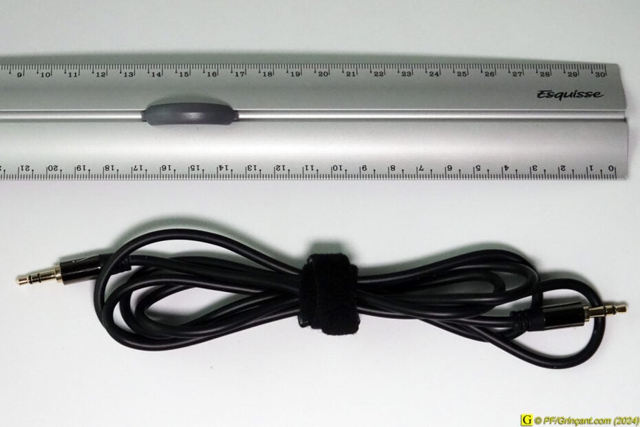 Câble jack mâle/mâle 3,5 mm de 2 mètres