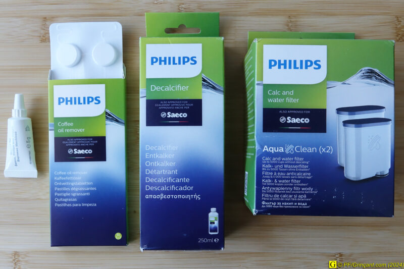 Les produits d'entretien Philips/Saeco Les produits d'entretien Philips/Saeco