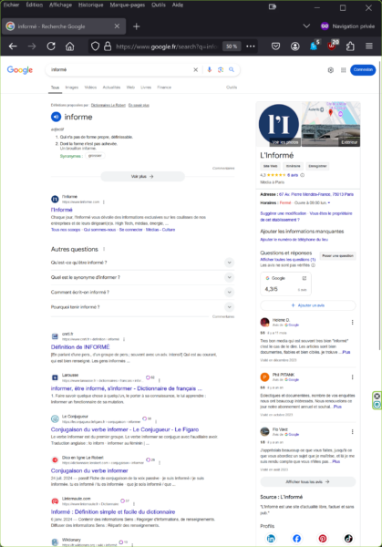 Résultats recherche Google du mot "informé" (23/11/2024-11h30)