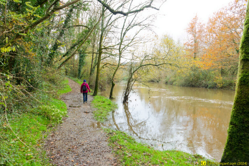 Le chemin n'est pas inondé