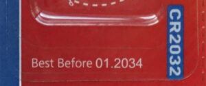 Piles Panasonic CR2032 "Best Before 01/2034" Piles Panasonic CR2032 "Best Before 01/2034"