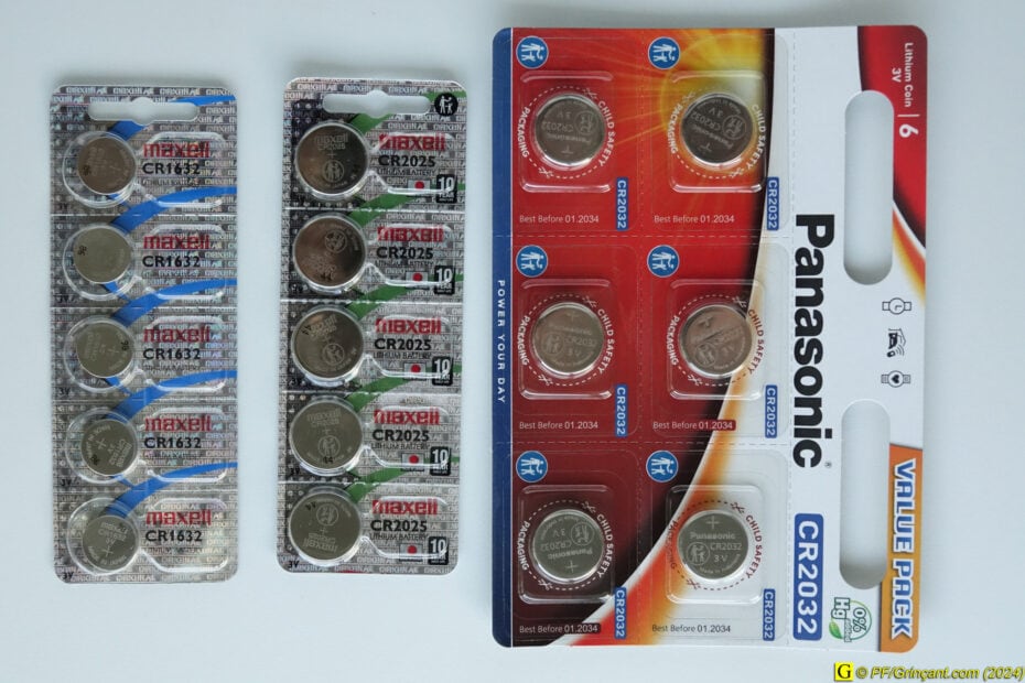 3 blisters de piles bouton/lithium (recto)