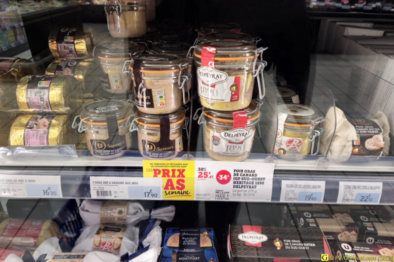 Super U, foie gras Delpeyrat bradés (invendus) - 04/01/2025-8h50