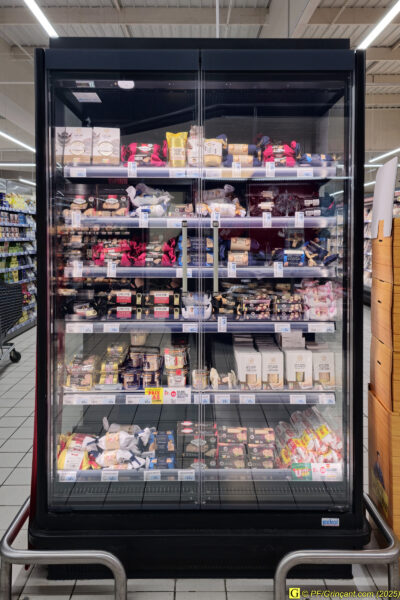 Super U, frigo foie gras (invendus) - 04/01/2025-8h50