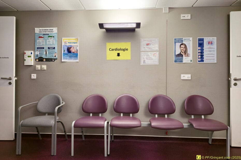 Salle d'attente, service Cardiologie