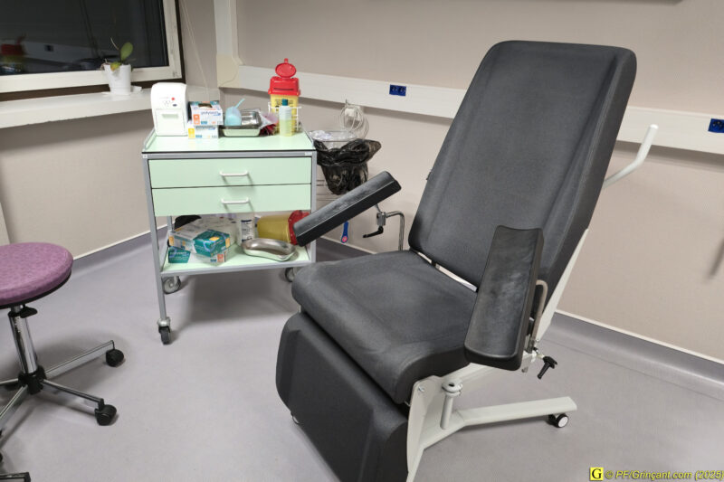 Fauteuil pour prise de sang
