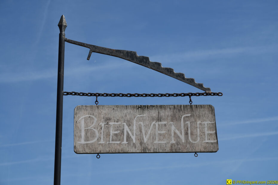 Panneau "BIENVENUE"