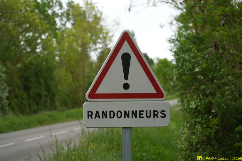 Panneau "Danger RANDONNEURS"